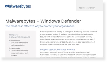 Renfort à Microsoft Windows Defender et Security Essentials